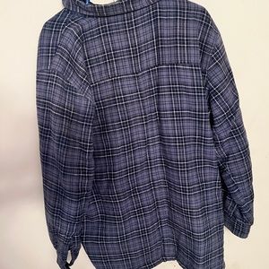 Oversized Blue Faded Glory Flannel